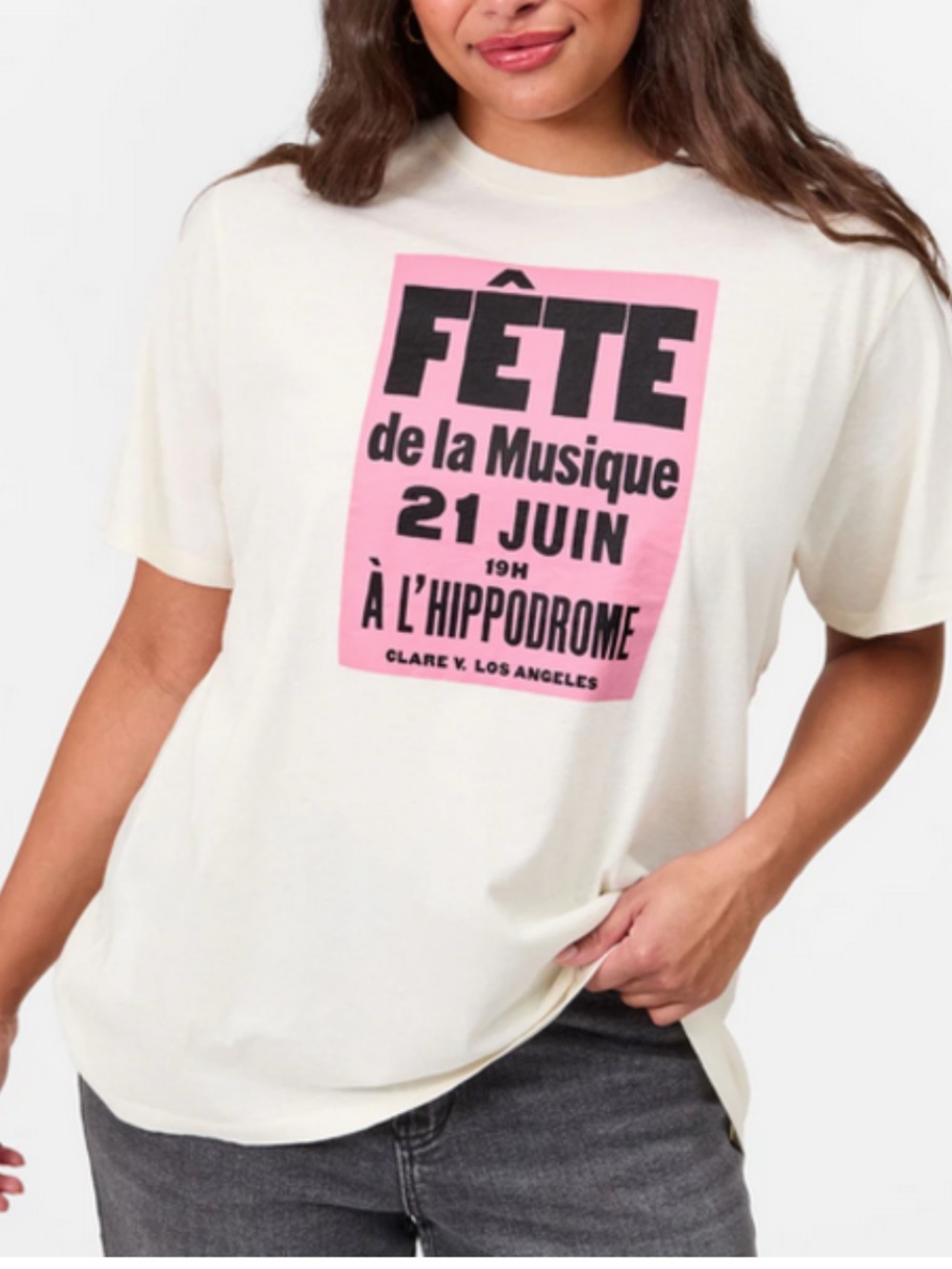 Clare v "Fete de la Musique" concert Original Tee EUC Oversized